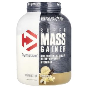 Dymatize, Super Mass Gainer™, Gourmet Vanilla, 6 lbs (2.7 kg)