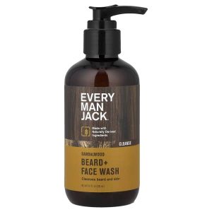 Every Man Jack, Beard + Face Wash, Sandalwood, 6.7 fl oz (200 ml)