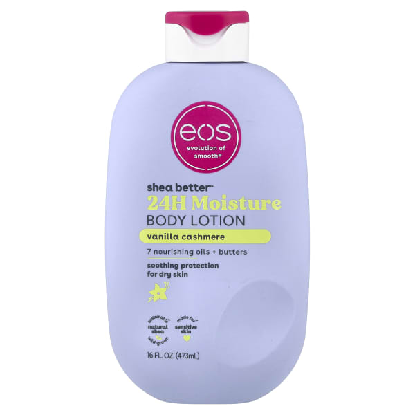 EOS, Shea Better™, 24H Moisture Body Lotion, Vanilla Cashmere , 16 fl oz (473 ml)