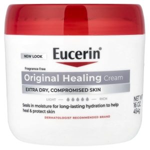 Eucerin, Original Healing Cream, Extremely Dry, Compromised Skin, Fragrance Free, 16 oz (454 g)