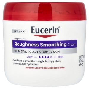 Eucerin, Roughness Smoothing Cream, Very Dry, Rough & Bumpy Skin, Fragrance Free, 16 oz (454 g)