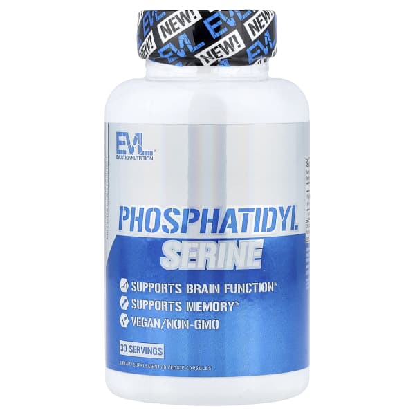 EVLution Nutrition, Phosphatidyl Serine, 60 Veggie Capsules (150 mg per Capsule)