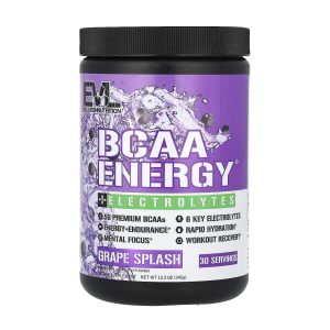 EVLution Nutrition, BCAA Energy® + Electrolytes, Grape Splash, 12.2 oz (345 g)