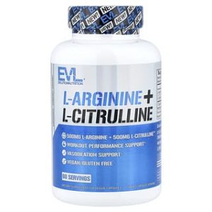 EVLution Nutrition, L-Arginine + L-Citrulline, 120 Veggie Capsules