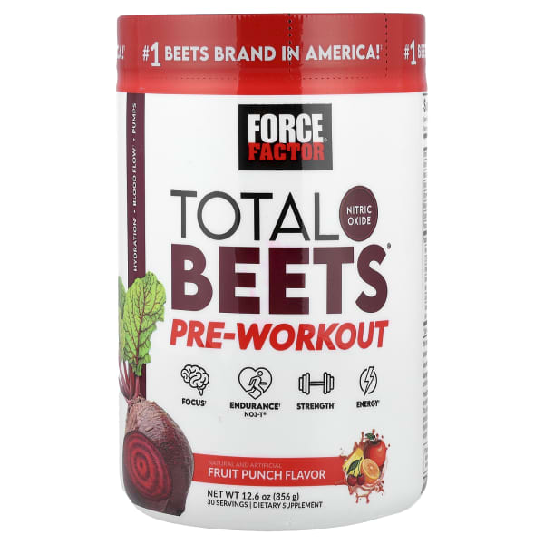 Force Factor, Total BeetsĀ®, Pre-Workout, Fruit Punch, 12.6 oz (356 g)