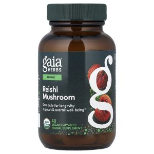 Gaia Herbs, Reishi Mushroom, 40 Vegan Capsules