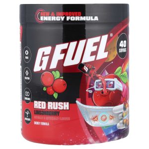 G FUEL, Energy Formula, Red Rush Lingonberry, 9.6 oz (272 g)
