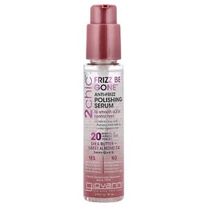 Giovanni, 2chic, Frizz Be Gone™ Anti-Frizz Polishing Serum, Shea Butter + Sweet Almond Oil, 2.75 fl oz (81 ml)
