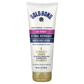 Gold Bond, Age Renew®, Retinol Overnight, Body & Face Lotion, 7 oz (198 g)