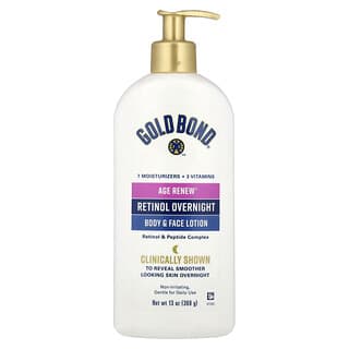 Gold Bond, Age Renew®, Retinol Overnight, Body & Face Lotion, 13 oz (368 g)