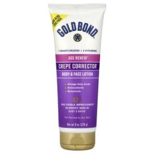 Gold Bond, Age Renew®, Crepe Corrector™, Body & Face Lotion, For Normal to Dry Skin, 8 oz (226 g)