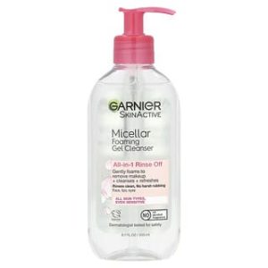 Garnier, SkinActive, Micellar Foaming Gel Cleanser, All-in-1 Rinse Off, 6.7 fl oz (200 ml)