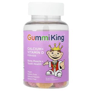 GummiKing, Calcium + Vitamin D Gummies For Kids, 60 Gummies