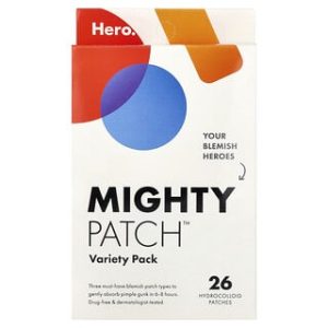 Hero Cosmetics, Mighty Patch™ Variety Pack, 26 Hydrocolloid Patches