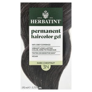 Herbatint, Permanent Haircolor Gel, 3N Dark Chestnut, 5.75 fl oz (170 ml)