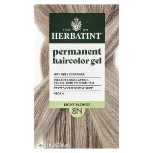 Herbatint, Permanent Haircolor Gel, 8N Light Blonde, 5.75 fl oz (170 ml)