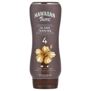 Hawaiian Tropic, Island Tanning, Sunscreen Lotion, Cocoa Butter, SPF 4, 8 fl oz (236 ml)