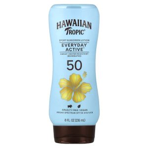 Hawaiian Tropic, Everyday Active™, Sport Sunscreen Lotion, SPF 50, Light Tropical, 8 fl. oz (236 ml)