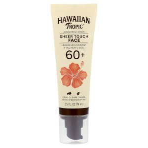 Hawaiian Tropic, Sheer Touch, Face Sunscreen Lotion, SPF 60+, 2.5 fl oz (74 ml)