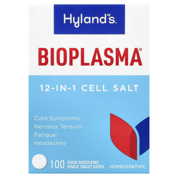 Hyland's Naturals, Bioplasma®, 12-In-1 Cell Salt, 100 Quick-Dissolving Single Tablet Doses