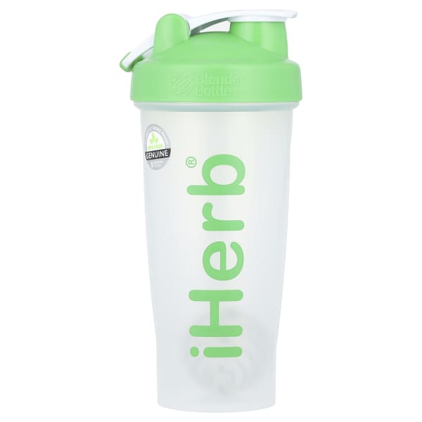 iHerb Goods, iHerb Blender Bottle with Blender Ball, Green, 28 oz
