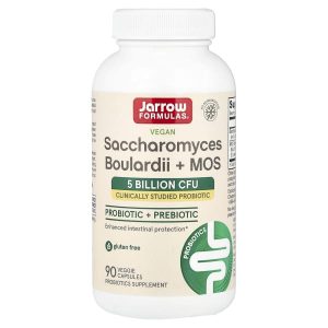 Jarrow Formulas, Vegan Saccharomyces Boulardii + MOS, 90 Veggie Capsules