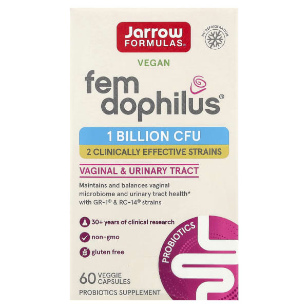 Jarrow Formulas, Vegan Fem Dophilus, 1 Billion CFU , 60 Veggie Capsules