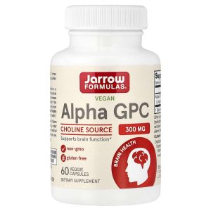 Jarrow Formulas, Vegan Alpha GPC, 300 mg, 60 Veggie Capsules