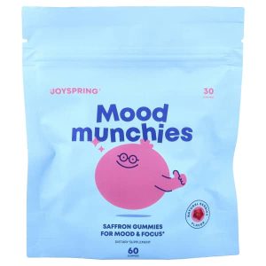 JoySpring, Mood Munchies Gummies, Natural Berries, 60 Gummies