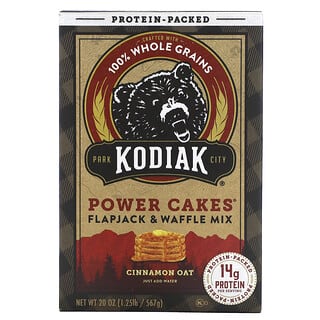 Kodiak Cakes, Power CakesĀ®, Flapjack & Waffle Mix, Cinnamon Oat, 20 oz (567 g)