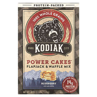 Kodiak Cakes, Power CakesĀ®, Flapjack & Waffle Mix, Blueberry, 18 oz (510 g)