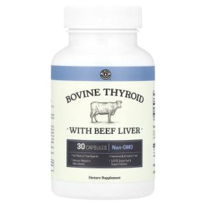 Left Coast Performance, Bovine Thyroid With Beef Liver, 30 Capsules