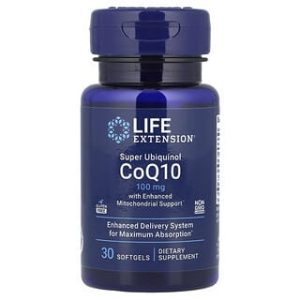 Life Extension, Super Ubiquinol CoQ10 with Enhanced Mitochondrial Support, 100 mg, 30 Softgels