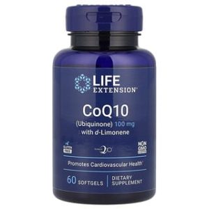 Life Extension, CoQ10 (Ubiquinone) with d-Limonene, 100 mg, 60 Softgels
