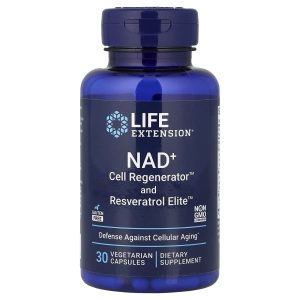 Life Extension, NAD+ Cell Regenerator™ and Resveratrol Elite™, 30 Vegetarian Capsules