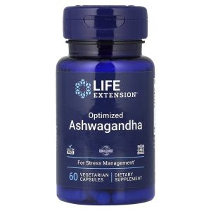Life Extension, Optimized Ashwagandha, 60 Vegetarian Capsules (125 mg per Capsule)