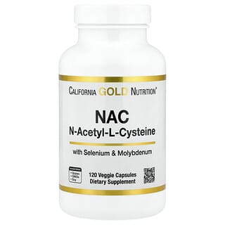 California Gold Nutrition, N-Acetyl-L-Cysteine with Selenium & Molybdenum, 120 Veggie Capsules