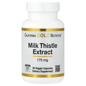 California Gold Nutrition, Milk Thistle Extract, 175 mg, 90 Veggie Capsules