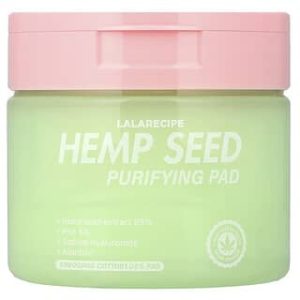Lalarecipe, Hemp Seed Purifying Pad, Smoothing Toner, 70 Pads