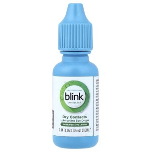 Bausch + Lomb Blink, Blink Contacts®, Dry Contacts, Lubricating Eye Drops, 0.34 fl oz (10 ml)