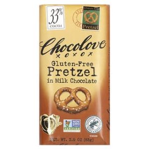 Chocolove, Gluten-Free Pretzel in Milk Chocolate, 33% Cocoa, 2.9 oz (83 g)