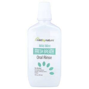 Mild By Nature, Fresh Breath Oral Rinse, No Alcohol, Mild Mint, 16 fl oz (473 ml)