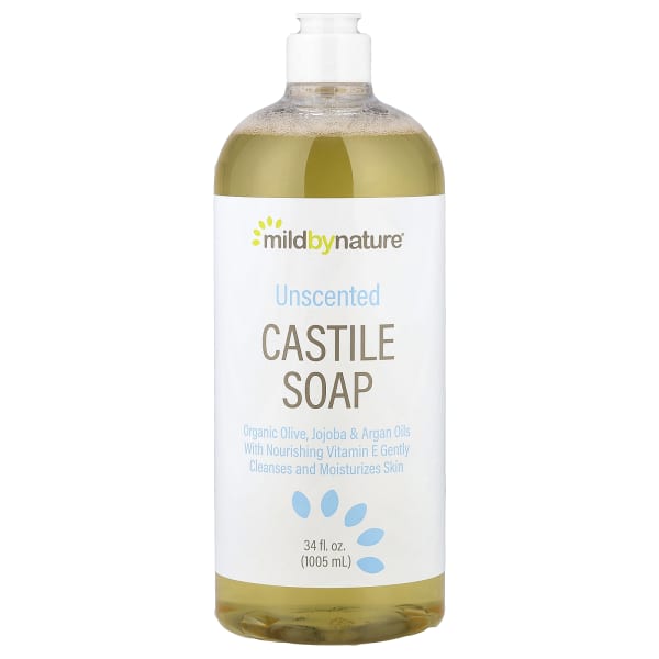 Mild By Nature, Castile Soap, Unscented , 34 fl oz (1,005 ml)