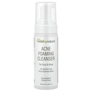 Mild By Nature, Acne Foaming Cleanser, 5.5 fl oz (162 ml)