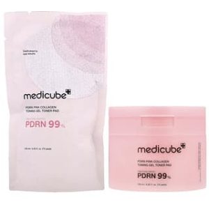 Medicube, PDRN Pink Collagen Toning Gel Toner Pad, 70 Pads