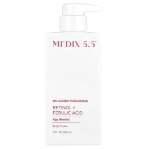 Medix 5.5, Body Cream, Age Rewind, Retinol + Ferulic Acid, 15 fl oz (444 ml)