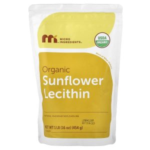 Micro Ingredients, Organic Sunflower Lecithin Powder, 1 lb (454 g)