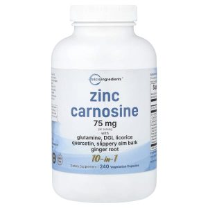 Micro Ingredients, Zinc Carnosine, 240 Vegetarian Capsules