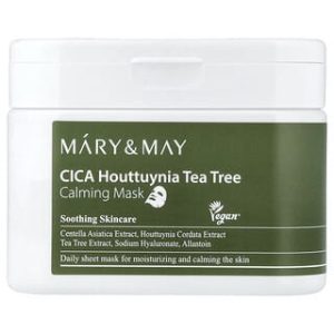 Mary & May, CICA Houttuynia Tea Tree Calming Beauty Mask, 30 Sheets, 14.1 oz (400 g)