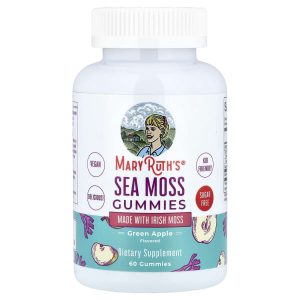 MaryRuth's, Sea Moss Gummies, Green Apple, 60 Gummies (25 mg per Gummy)